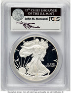 2011-W Proof Silver Eagle 1 oz FS John PCGS PR70 Mercanti