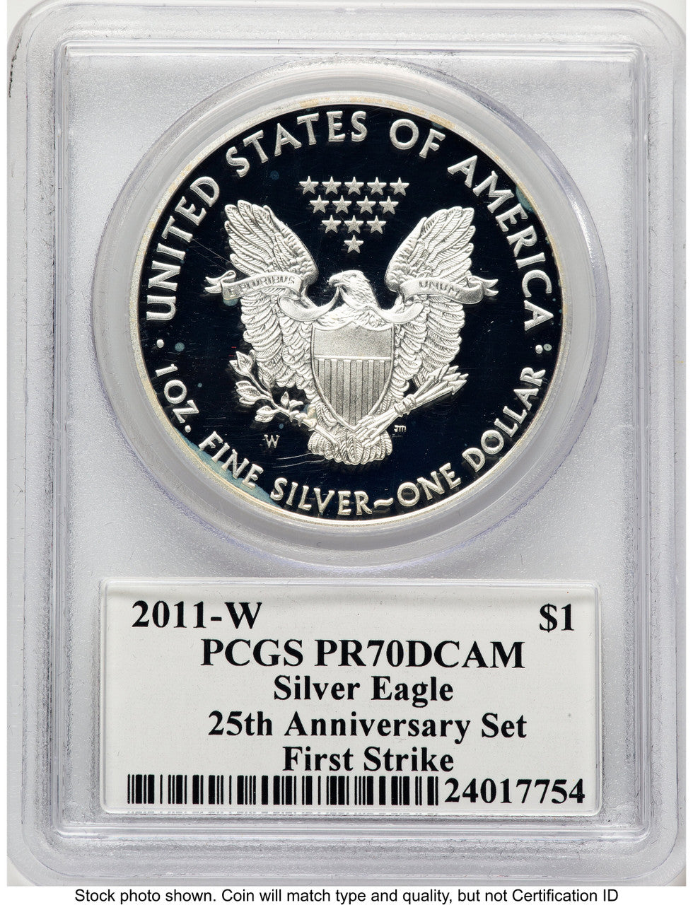 2011-W Proof Silver Eagle 1 oz FS John PCGS PR70 Mercanti