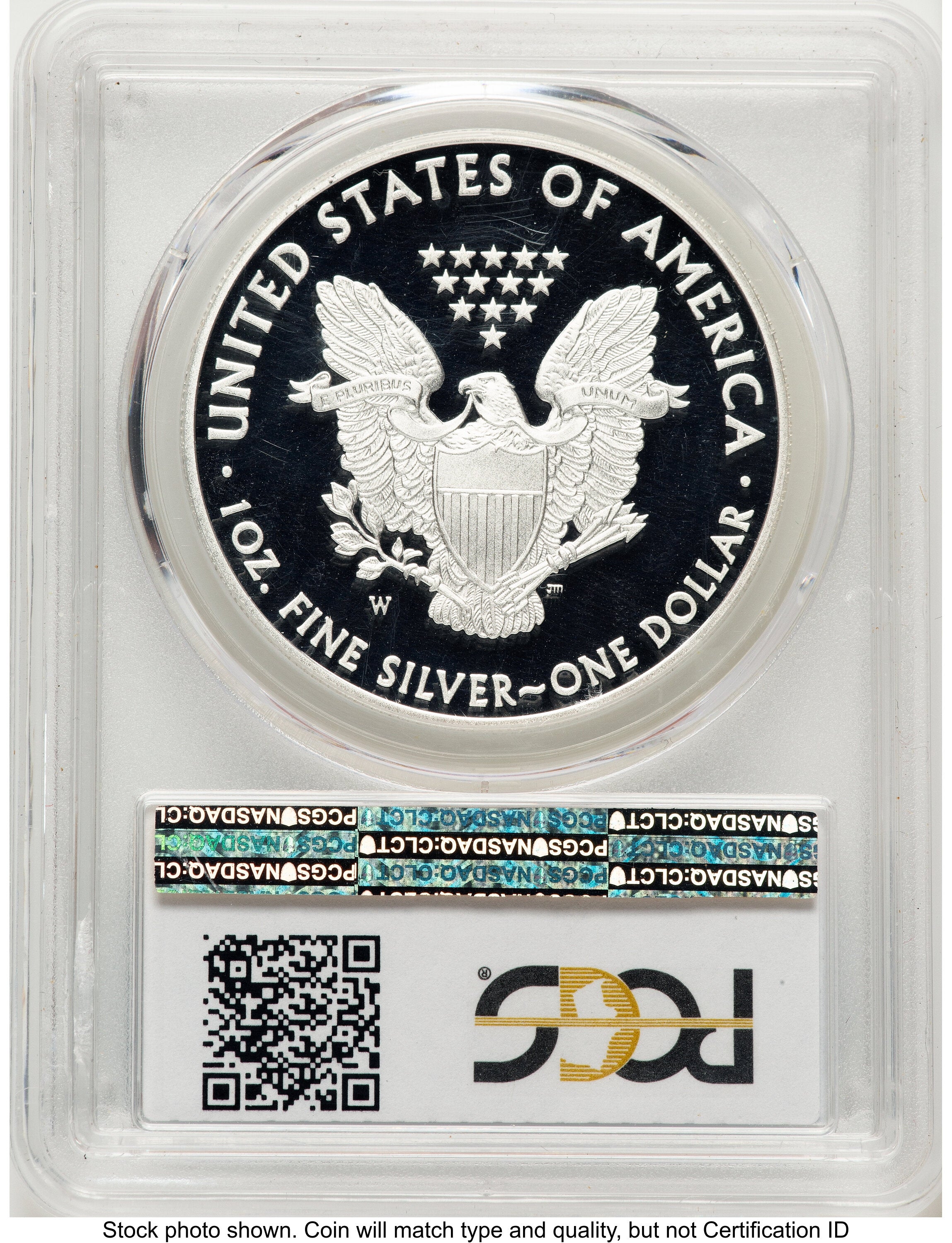 2013-W Proof Silver Eagle 1 oz Blue Gradient PCGS PR70
