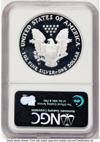 2007-W Proof Silver Eagle 1 oz Brown Label NGC PF70