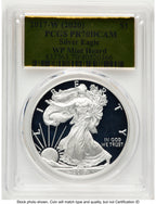 2017-W Proof Silver Eagle 1 oz WP Mint Hoard Gold Foil PCGS PR70