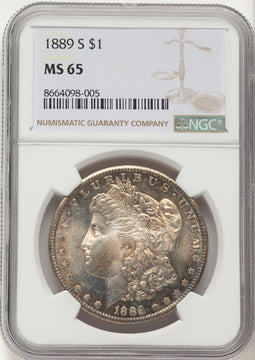 1889-S Morgan Dollar NGC MS65