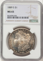 1889-S Morgan Dollar NGC MS65