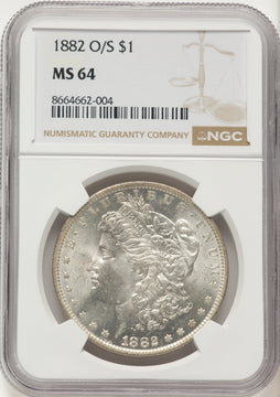 1882-O/S Morgan Dollar NGC MS64