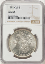 1882-O/S Morgan Dollar NGC MS64
