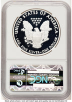 2010-W Proof Silver Eagle 1 oz Brown Label NGC PF70