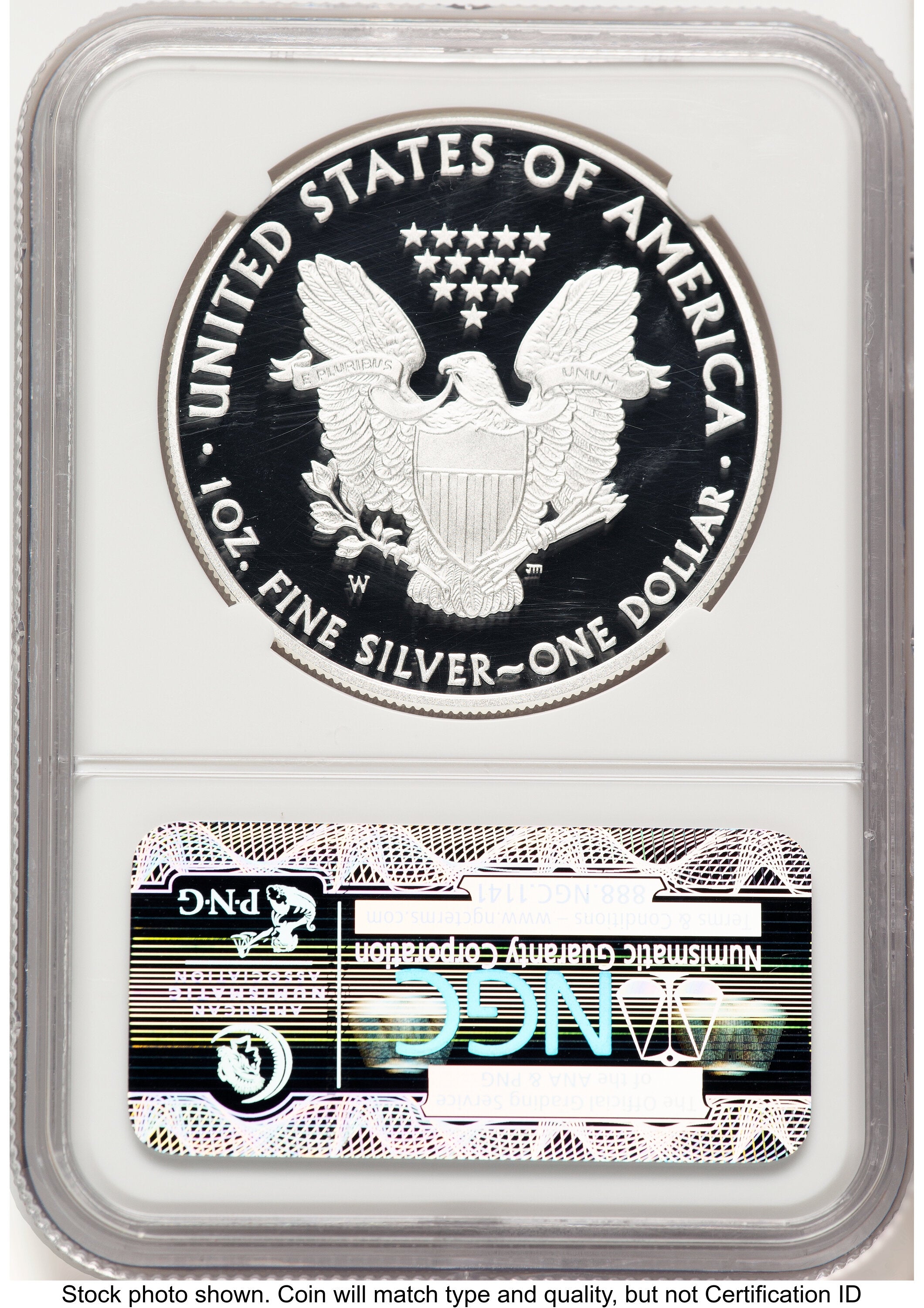 2011-W Proof Silver Eagle 1 oz Brown Label NGC PF70