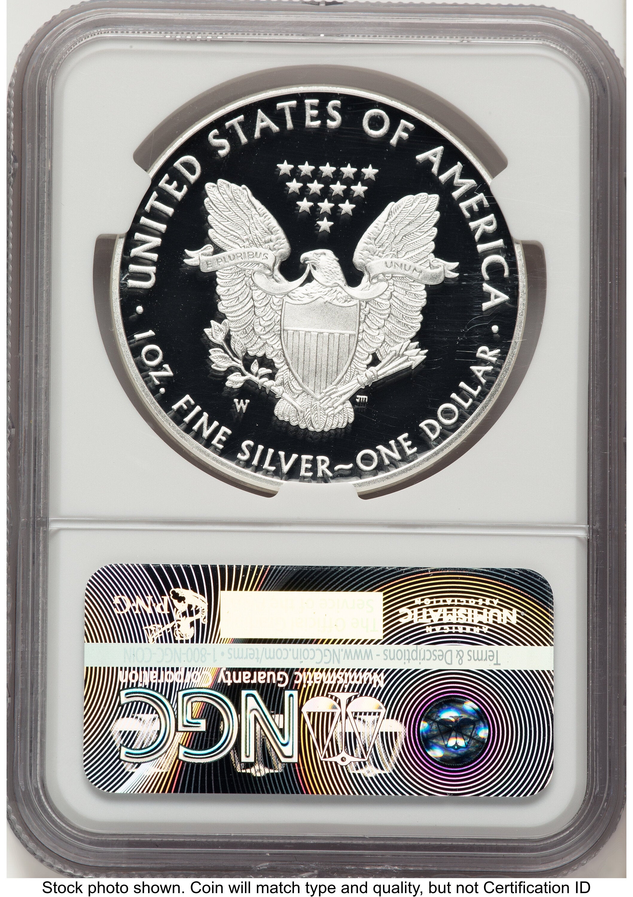 2016-W Proof Silver Eagle 1 oz Brown Label NGC PF70