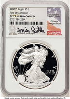 2019-S Proof Silver Eagle 1 oz FDI Mike Castle NGC PF70