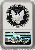 2019-S Proof Silver Eagle 1 oz FDI Mike Castle NGC PF70