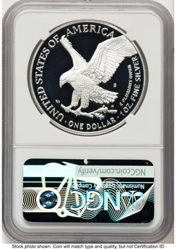 2021-S TY2 Proof Silver Eagle 1 oz 2022 US Mint Releases Mike Castle NGC PF70