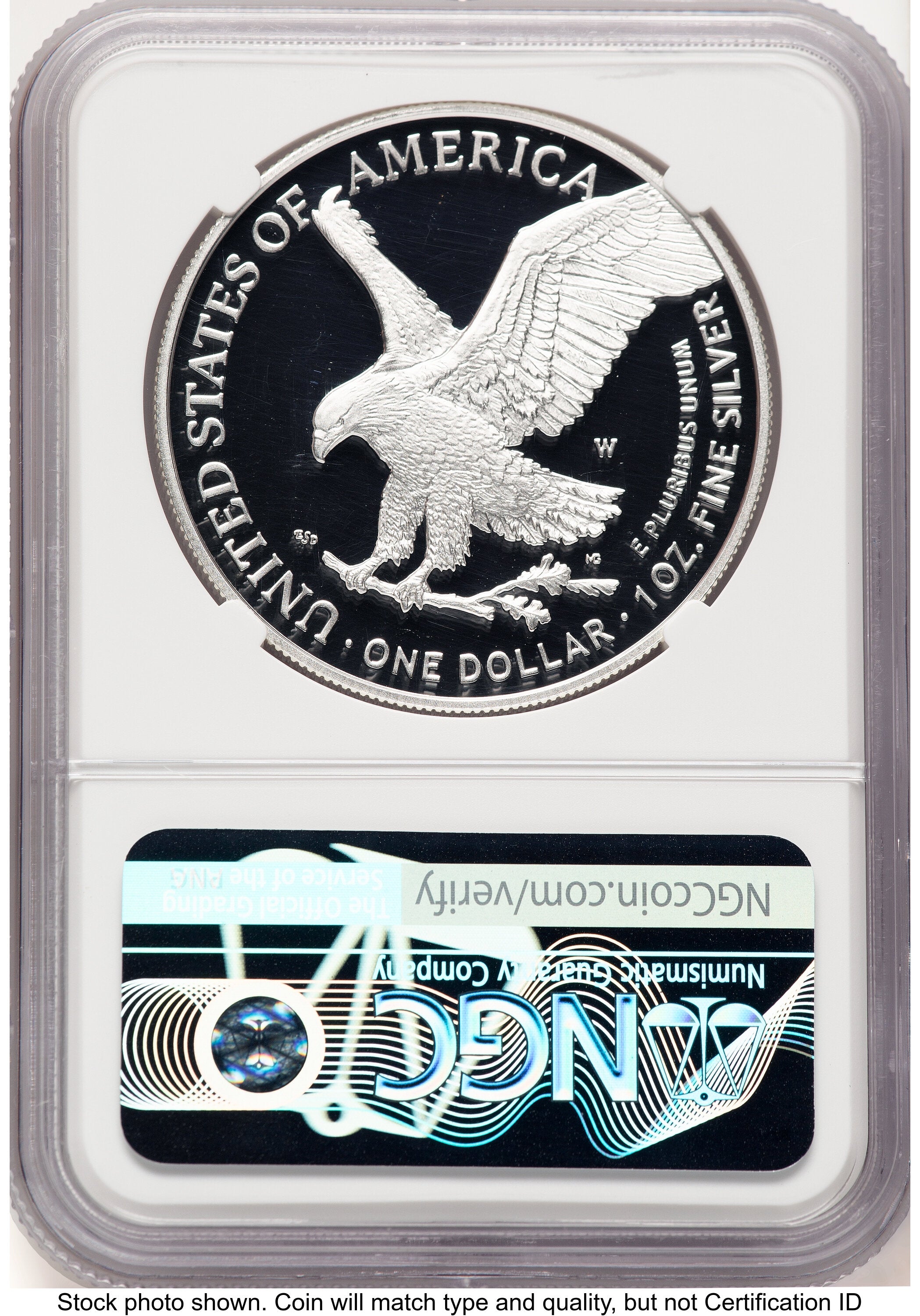 2021-W TY2 Proof Silver Eagle 1 oz 2022 US Mint Releases Mike Castle NGC PF70
