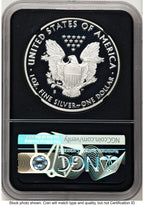 2018-S Proof Silver Eagle 1 oz ER Gold Foil Director's Coin of Excellence NGC PF70