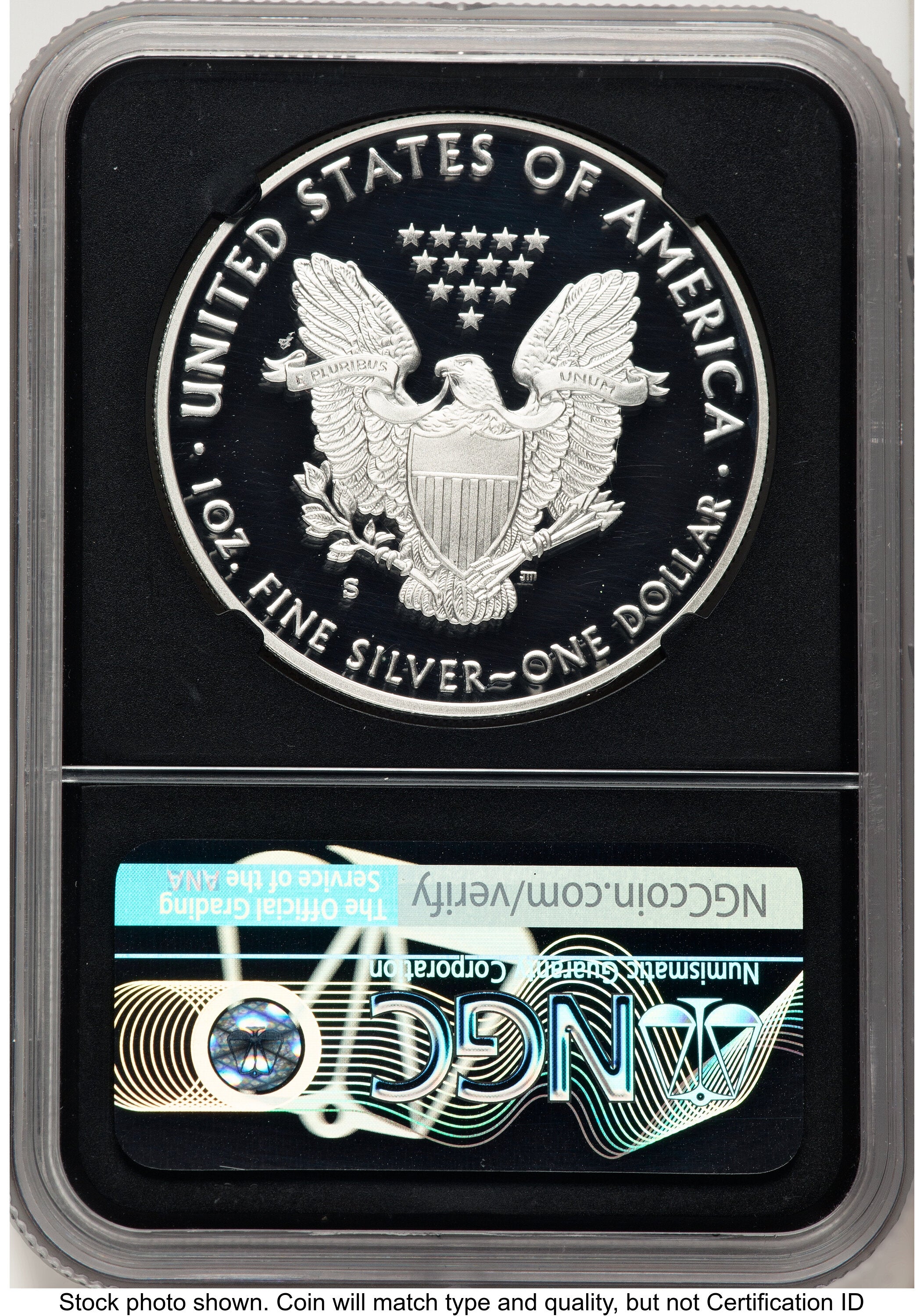 2018-S Proof Silver Eagle 1 oz ER Gold Foil Director's Coin of Excellence NGC PF70