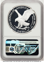 2021-W TY2 Proof Silver Eagle 1 oz ER Eagle 35th Anniversary Label NGC PF70