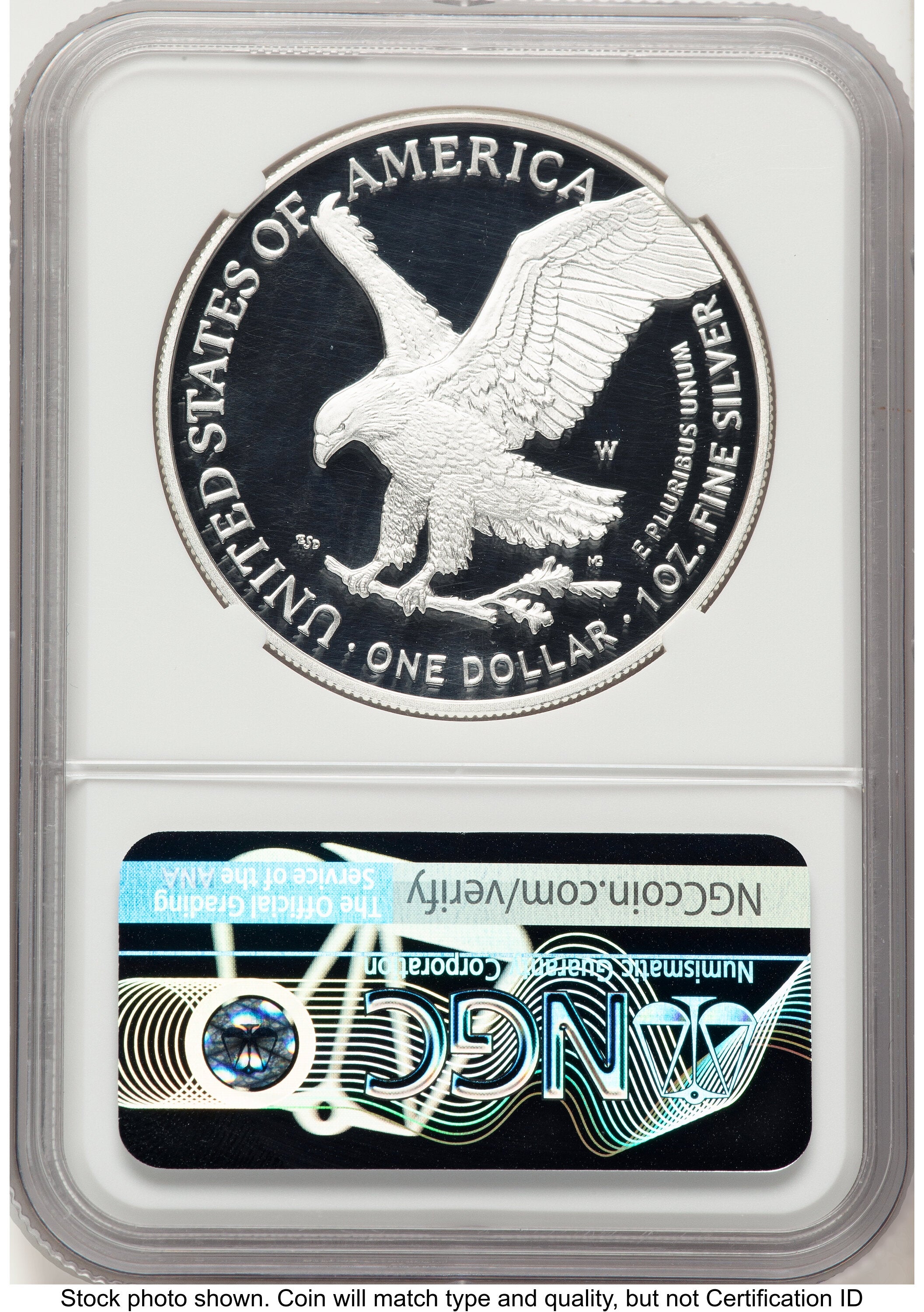 2021-W TY2 Proof Silver Eagle 1 oz ER Eagle 35th Anniversary Label NGC PF70
