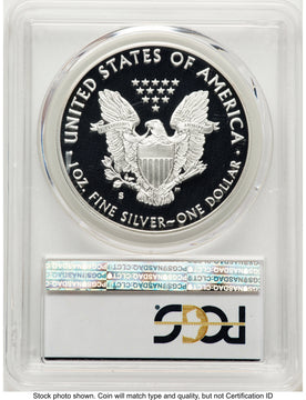 2017-S Proof Silver Eagle Congratulations Set 1 oz FS Congratulations Set Label Denver PCGS PR70