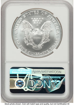 2002 Silver Eagle John NGC MS70 Mercanti