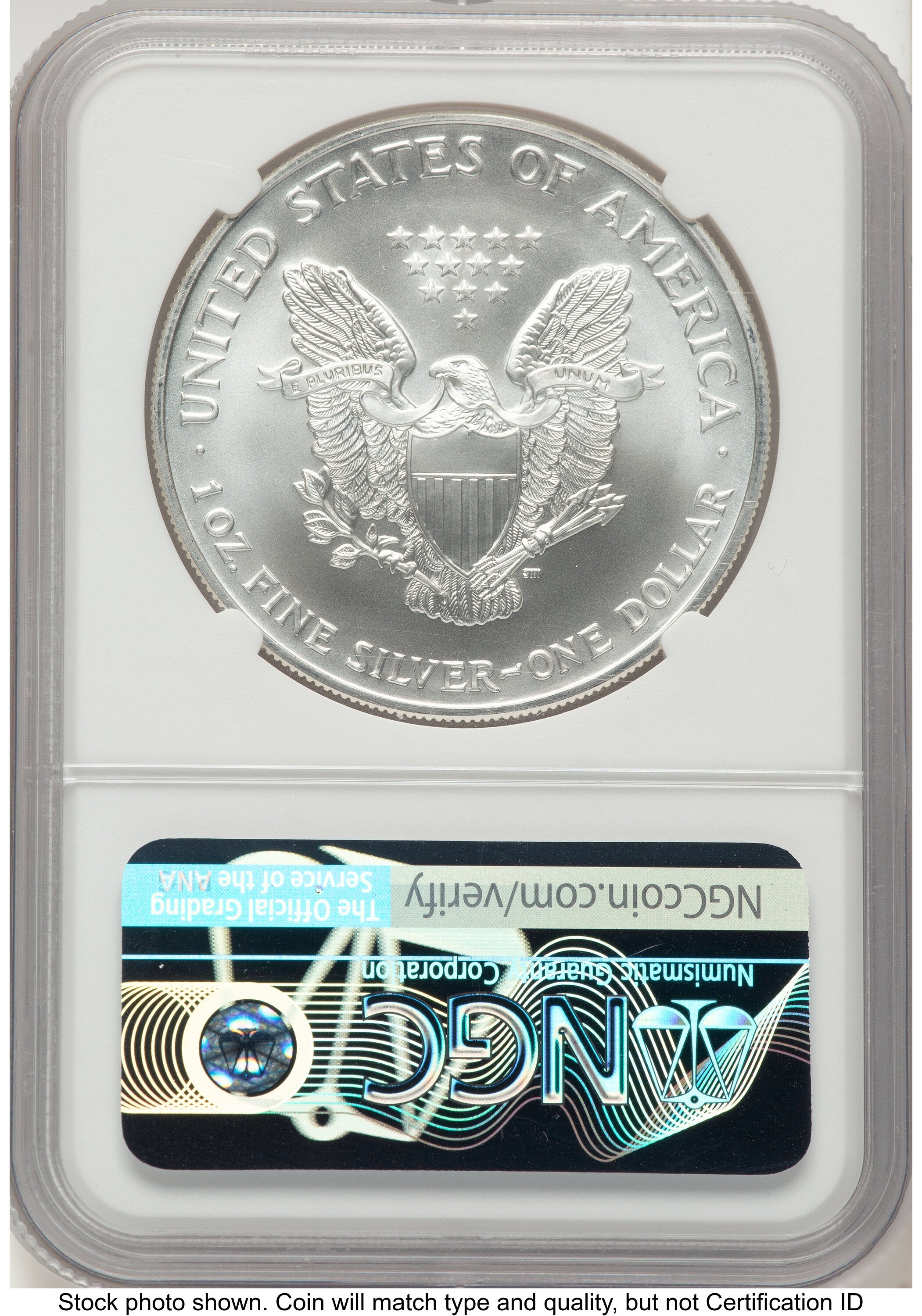 2002 Silver Eagle John NGC MS70 Mercanti