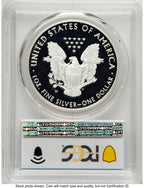 2020-W Proof Silver Eagle V75 Privy 1 oz FS Blue Gradient PCGS PR70