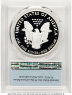 2020-W Proof Silver Eagle V75 Privy 1 oz FS Flag PCGS PR70