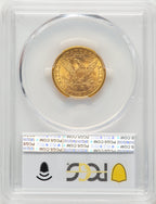 1899-S $5 Blue Gradient Liberty Half Eagle PCGS MS65