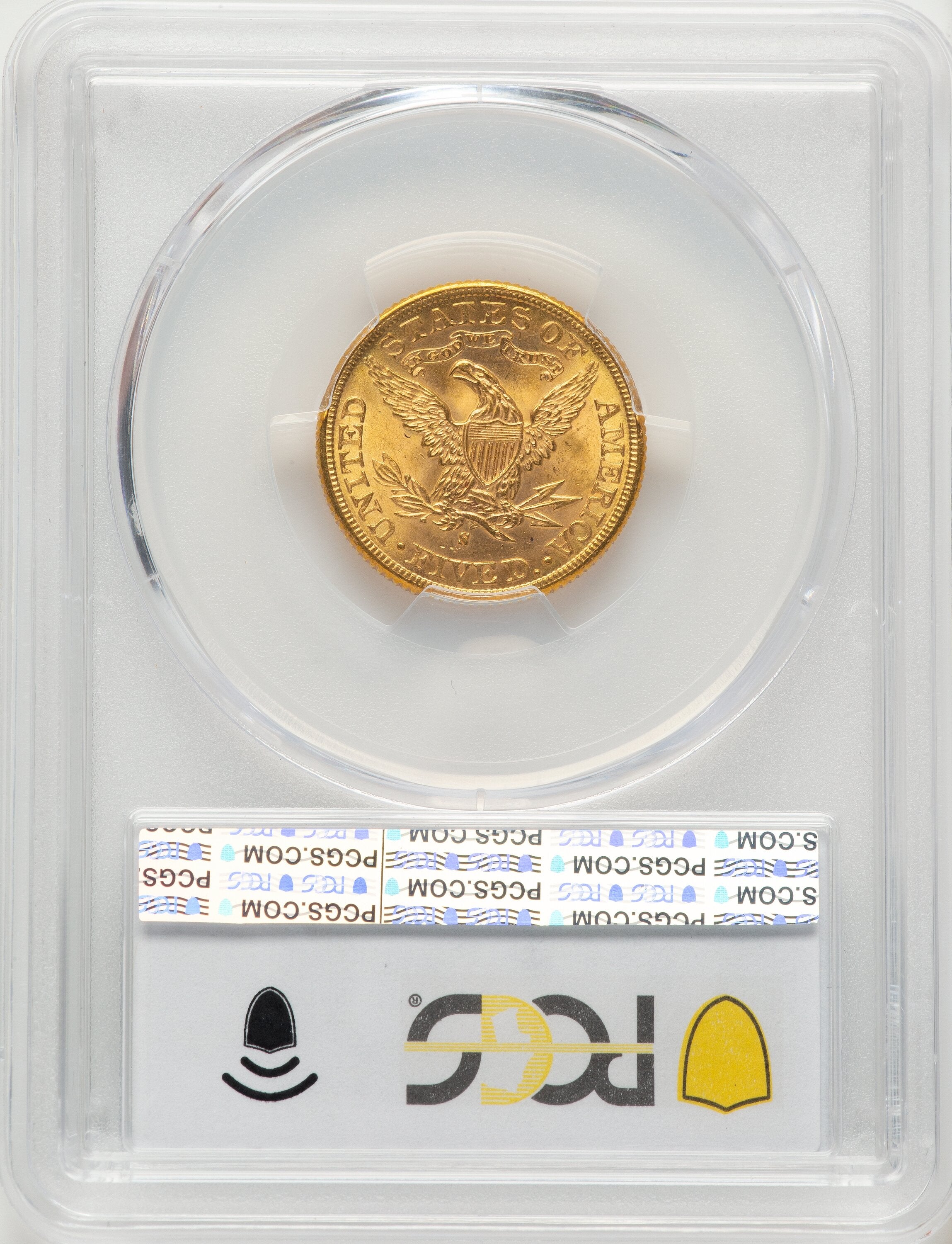 1899-S $5 Blue Gradient Liberty Half Eagle PCGS MS65