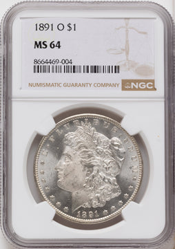 1891-O Morgan Dollar NGC MS64