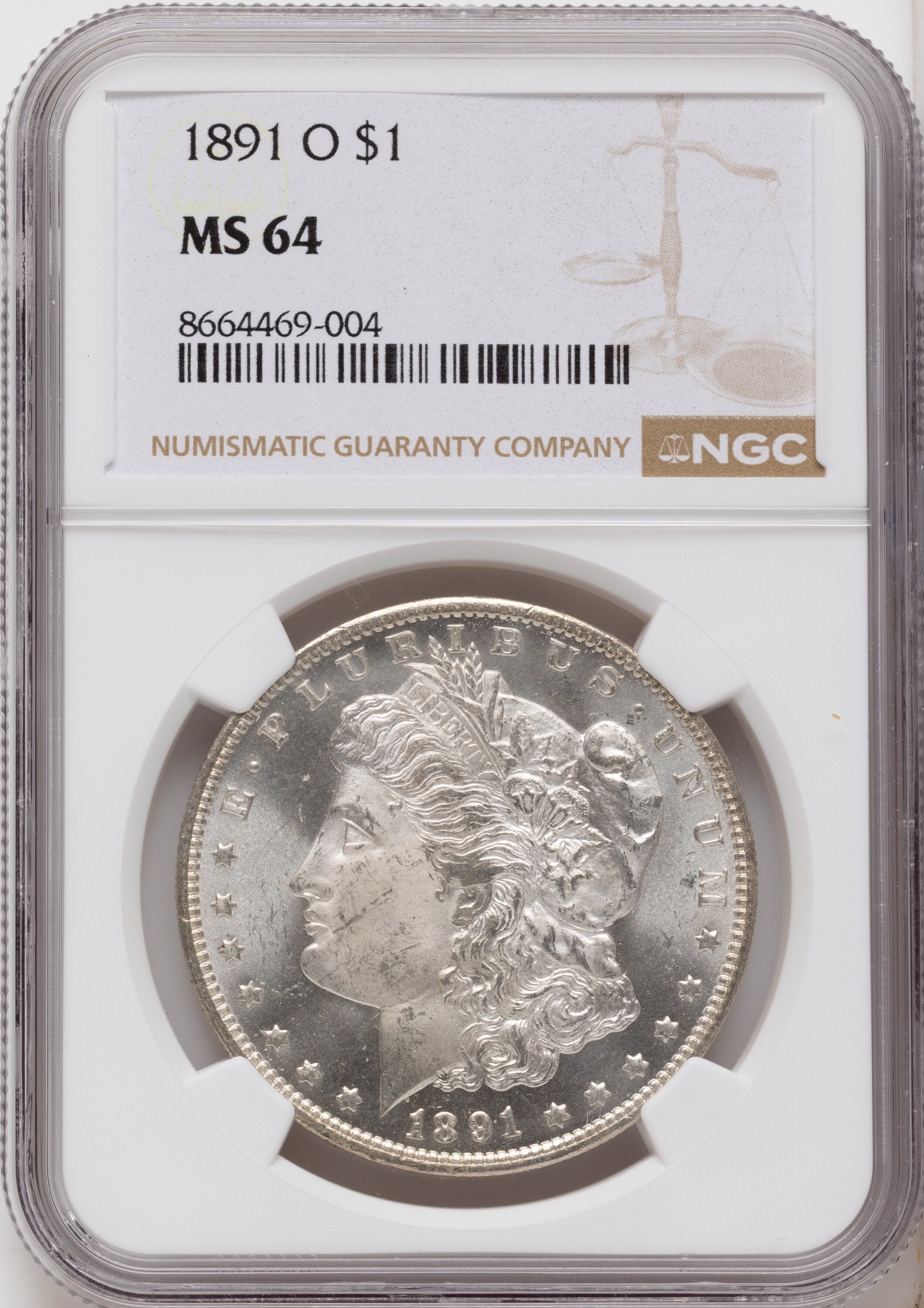 1891-O Morgan Dollar NGC MS64