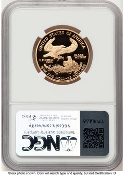 2006-W Proof Gold Eagle 1/2 oz Kenneth Bressett Red Book NGC PF70
