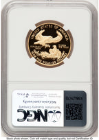 2021-W Type 1 Proof Gold Eagle 1/2 oz Kenneth Bressett Red Book NGC PF70