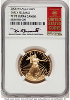 2008-W Proof Gold Eagle 1/2 oz ER Kenneth Bressett Red Book NGC PF70