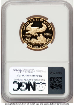 2011-W Proof Gold Eagle 1/2 oz ER Kenneth Bressett Red Book NGC PF70
