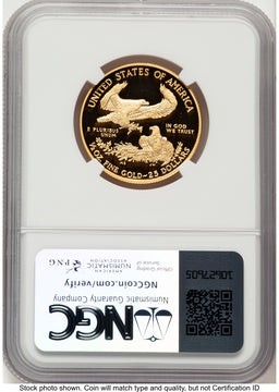 2012-W Proof Gold Eagle 1/2 oz ER Kenneth Bressett Red Book NGC PF70