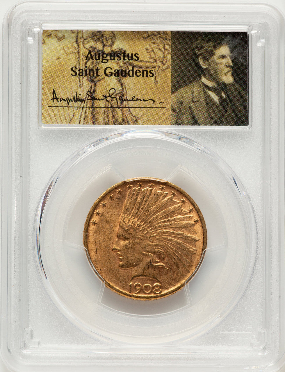 1908-D $10 NO MOTTO Indian Eagle PCGS MS62