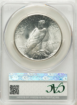 1927 Peace Dollar CACG MS64