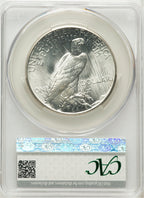 1927 Peace Dollar CACG MS64