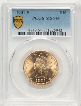 1901-S $10 Liberty Eagle PCGS MS64+