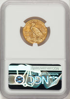 1910 $5 Indian Half Eagle NGC MS63