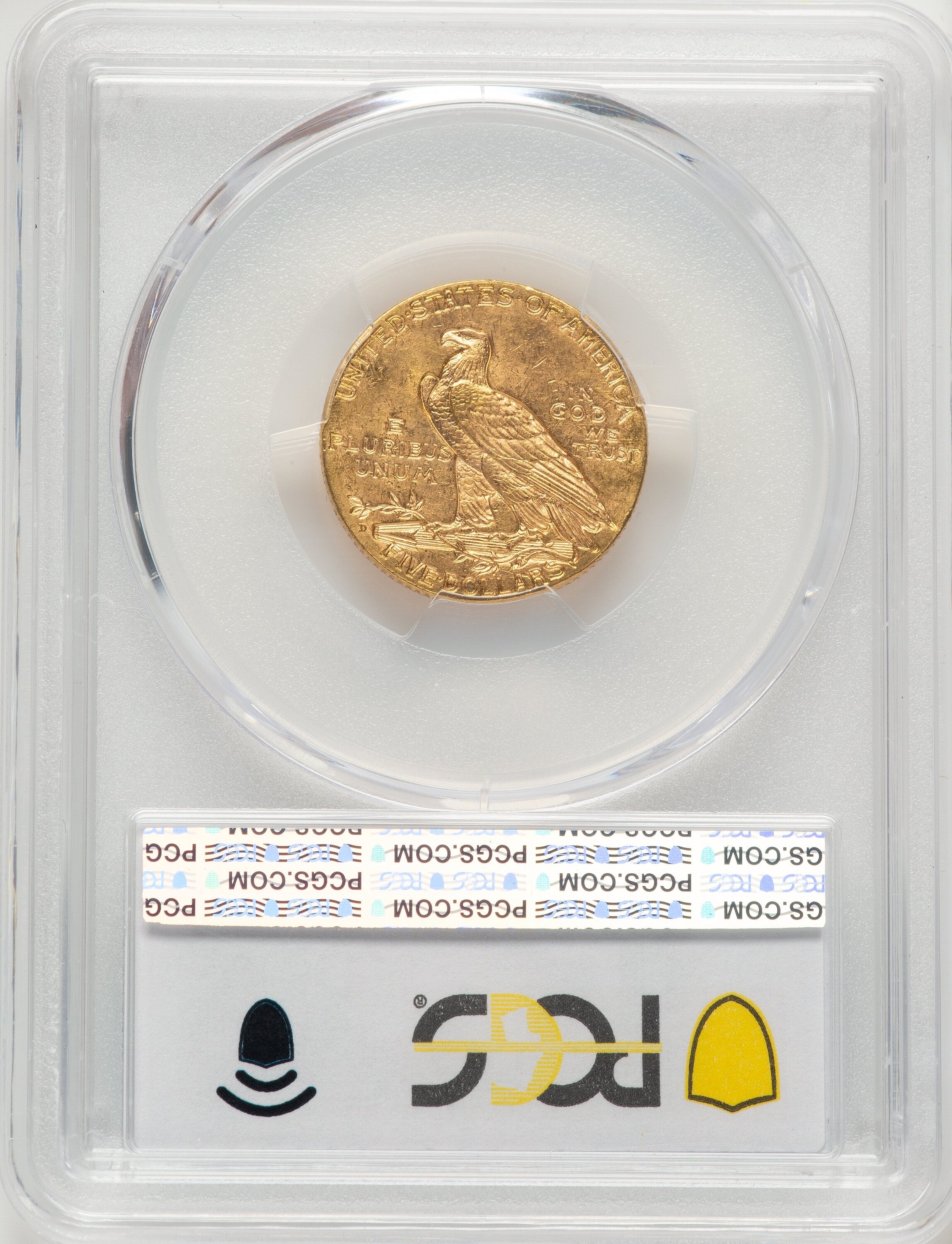 1908-D $5 Indian Half Eagle PCGS MS63