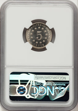 1878 5C Proof Shield Nickel NGC PR66