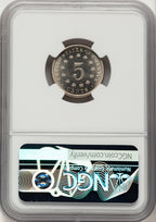 1878 5C Proof Shield Nickel NGC PR66