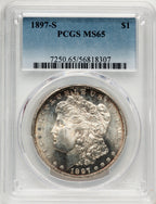 1897-S Morgan Dollar PCGS MS65
