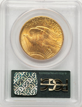 1928 $20 CAC Saint-Gaudens Double Eagle PCGS MS65