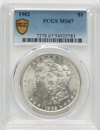 1902 Morgan Dollar PCGS MS67