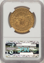 1852 $20 FS-301 Brown Label Liberty Double Eagle NGC XF45