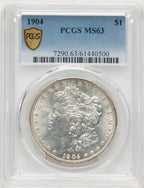 1904 Morgan Dollar PCGS MS63