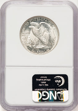 1916-D 50C Walking Liberty Half Dollar NGC MS62