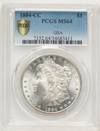 1884-CC Morgan Dollar PCGS MS64