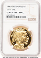 2006-W Proof Gold Buffalo 1 oz Brown Label NGC PF70